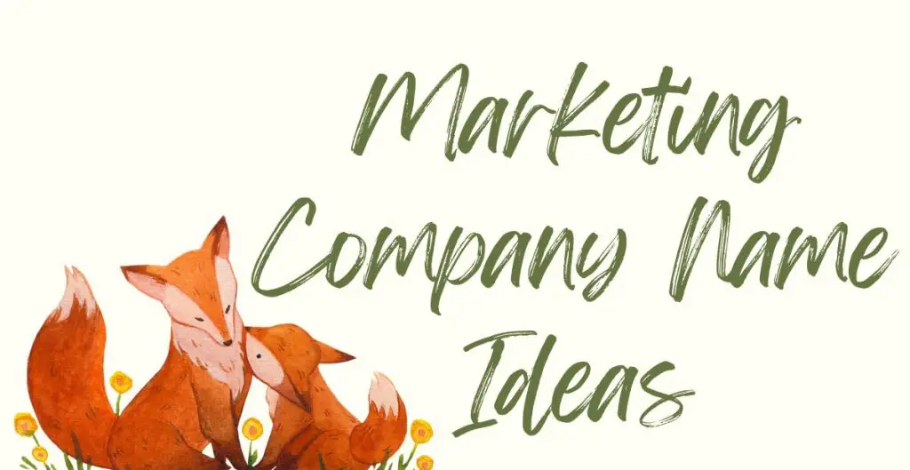 Marketing Company Name Ideas