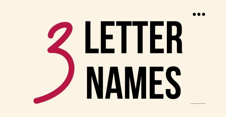 Creative Cool & Creative 3 Letter Names AI Generated List