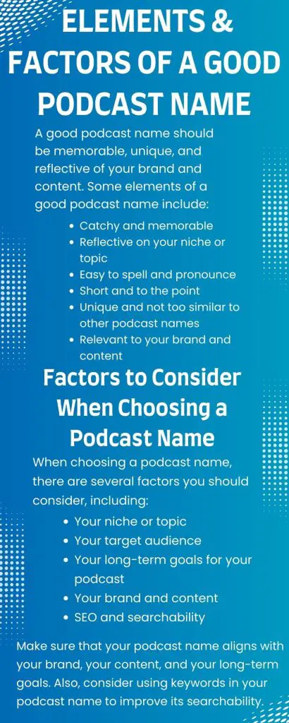 Factors to Consider When Choosing a Podcast Names