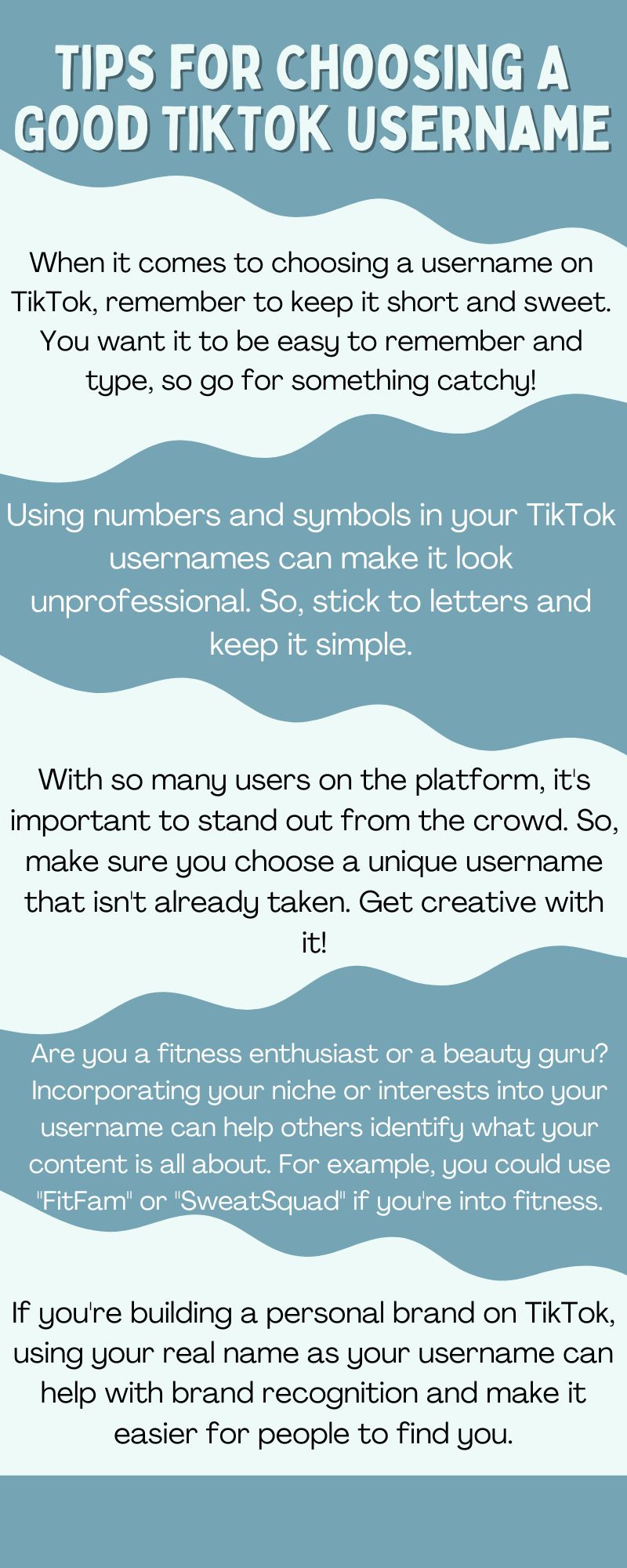 Tips for Choosing A Good TikTok Username