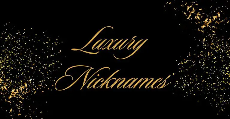 Aesthetic Stylish & Modern Luxury Nicknames