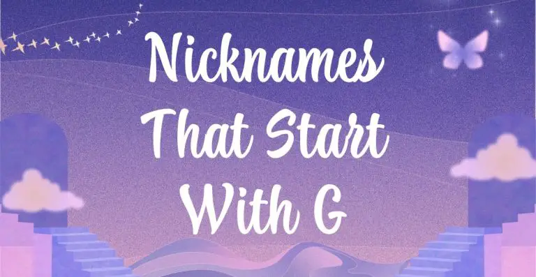 Awesome Cool & Modern Nicknames That Start With G